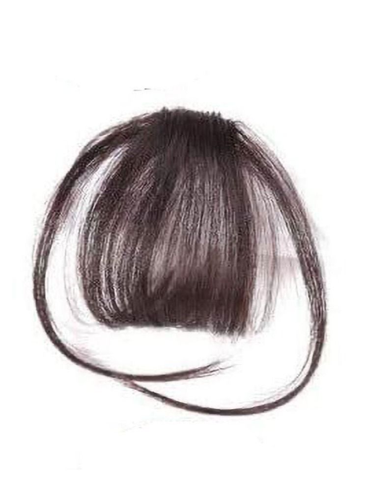 إستيل وصلات شعر مزينة بمشابك ، وصلات شعر رفيعة وأنيقة للنساء ، مشبك شعر من قطعة واحدة بهامش أنيق بالكامل ، قطعة شعر كاذبة مستقيمة جانبية مع ملحقات مشبك (مع السوالف ، أسود) - Image 1