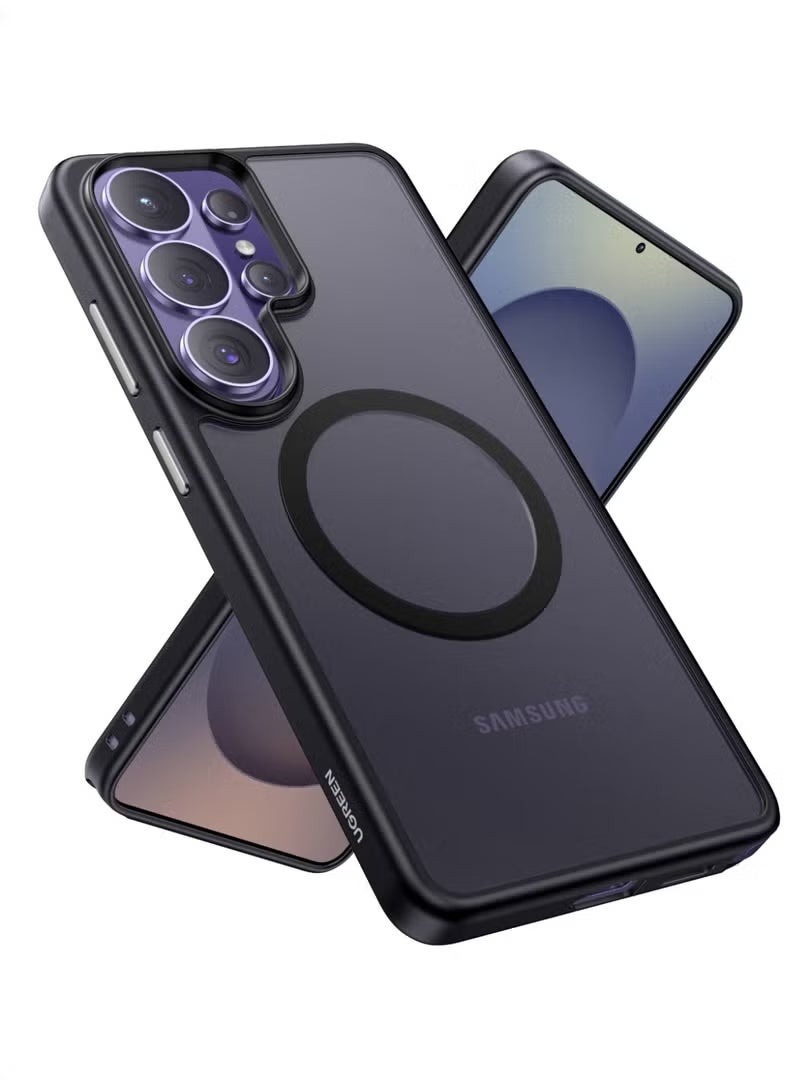 Nexlynx Samsung Galaxy S26 Ultra Magnetic Case, [Drop Protection] [Translucent Matte Back] [Compatible with Round MagSafe Acc] Ultimate Shockproof Cover, Magnet Case for S26 Ultra with Shockproof Bumper black - Image 1
