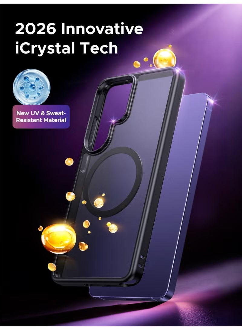 Nexlynx Samsung Galaxy S26 Ultra Magnetic Case, [Drop Protection] [Translucent Matte Back] [Compatible with Round MagSafe Acc] Ultimate Shockproof Cover, Magnet Case for S26 Ultra with Shockproof Bumper black - Image 4