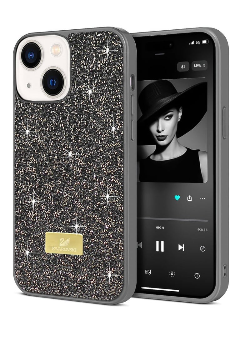 Case For iPhone 13/iPhone 14 Case Glitter, Sparkle Diamond Crystal Bling Case with Bling, Ultra Thin Lightweight Full Body Shockproof Anti-Scratch Protective Cover