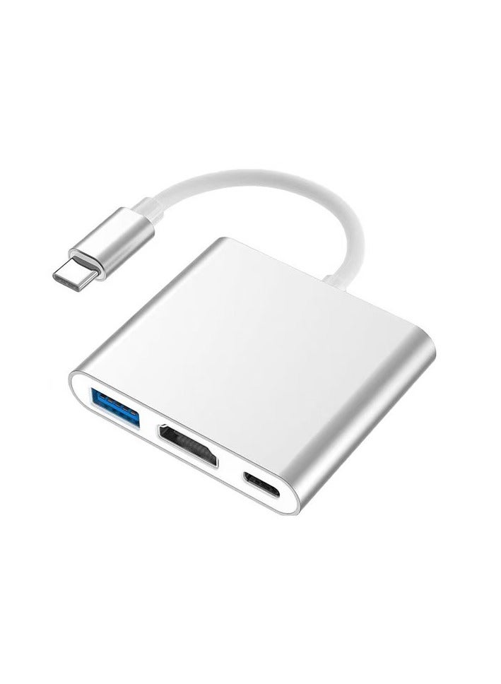 USB C to HDMI Adapter, Type C to 4K HDMI Multiport with 3 in 1 USBC Output, USB3.0 and USB C Charging，USB 3.0 Type-C Devices ﻿  - Image 5