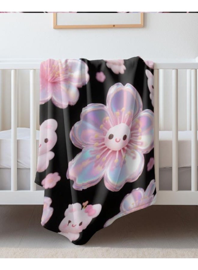 general Baby and children's cartoon flannel thin blanket (warm and comfortable, suitable for sleep, game use) 70cm*100cm