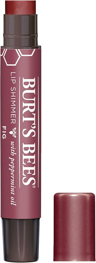 Burt's Bees Burts Bees Lip Shimmer Fig Moisturising Lip Shimmer with Peppermint Oil 100 Natural Origin 255g - Image 1