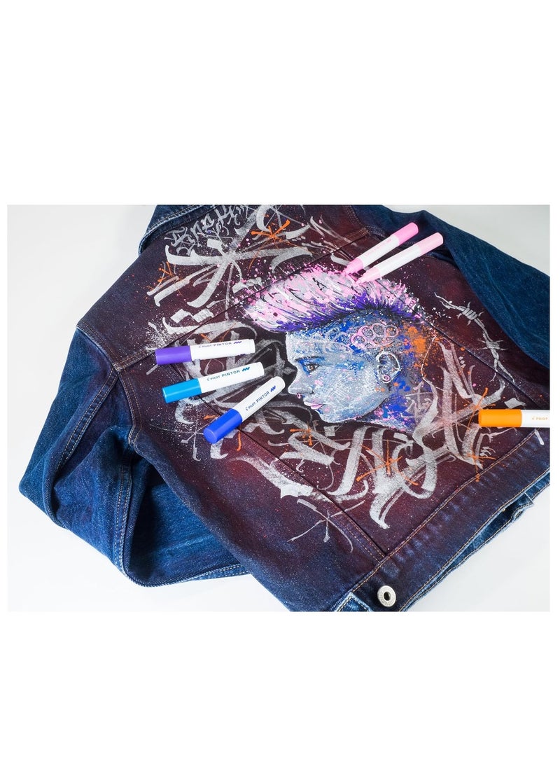 PILOT 12-Piece Pintor Water Based Paint Marker Fine 1.0mm Tip Assorted Colours - Image 3