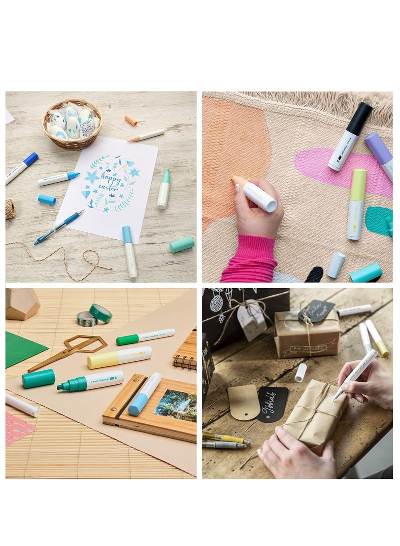 PILOT 12-Piece Pintor Water Based Paint Marker Fine 1.0mm Tip Assorted Colours - Image 5