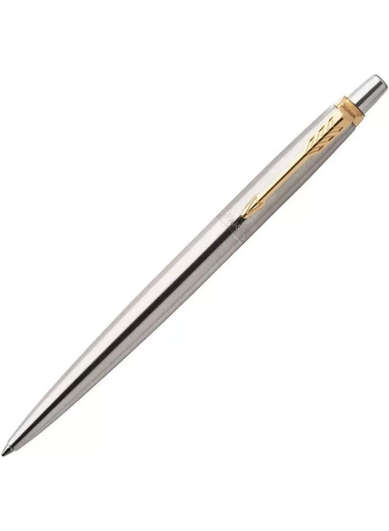 باركر قلم حبر جاف باركر كلاسيكي – ستانلس ستيل GT ذهبي/كروم - Image 2