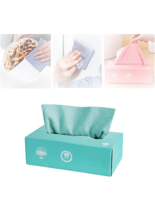 سافين هاند 20 قطعة من قماش التنظيف القابل لإعادة الاستخدام من الألياف الدقيقة، ممسحة، قطع قماش للتنظيف، قطع قماش كسولة، قماش غسيل، قماش قابل للغسل متعدد الأغراض للتنظيف في المنزل والمطبخ والسيارة والمطعم - Image 1