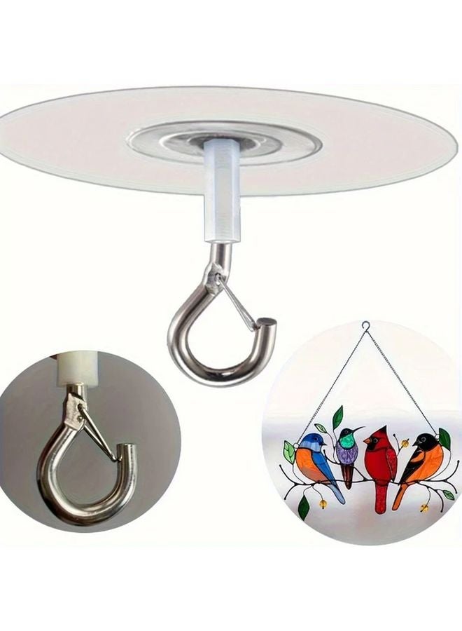 3pcs Heavy Duty Adhesive Ceiling Hooks Easy Install for Hanging Lights Plants Decorations - Image 2