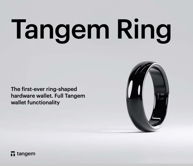 تانجم محفظة العملات المشفرة الصلبة خاتم تانجم (Tangem Ring) | يتضمن بطاقتي تانجم بتقنية NFC + حزمة CryptoKIT المميزة | الموزع الرسمي في دول مجلس التعاون الخليجي، معيار الأمان EAL6+، يدعم تقنية NFC، سيراميك زركونيا بمعيار IP68، لا يحتاج إلى بطارية، لنظامي iOS/Android - Image 3