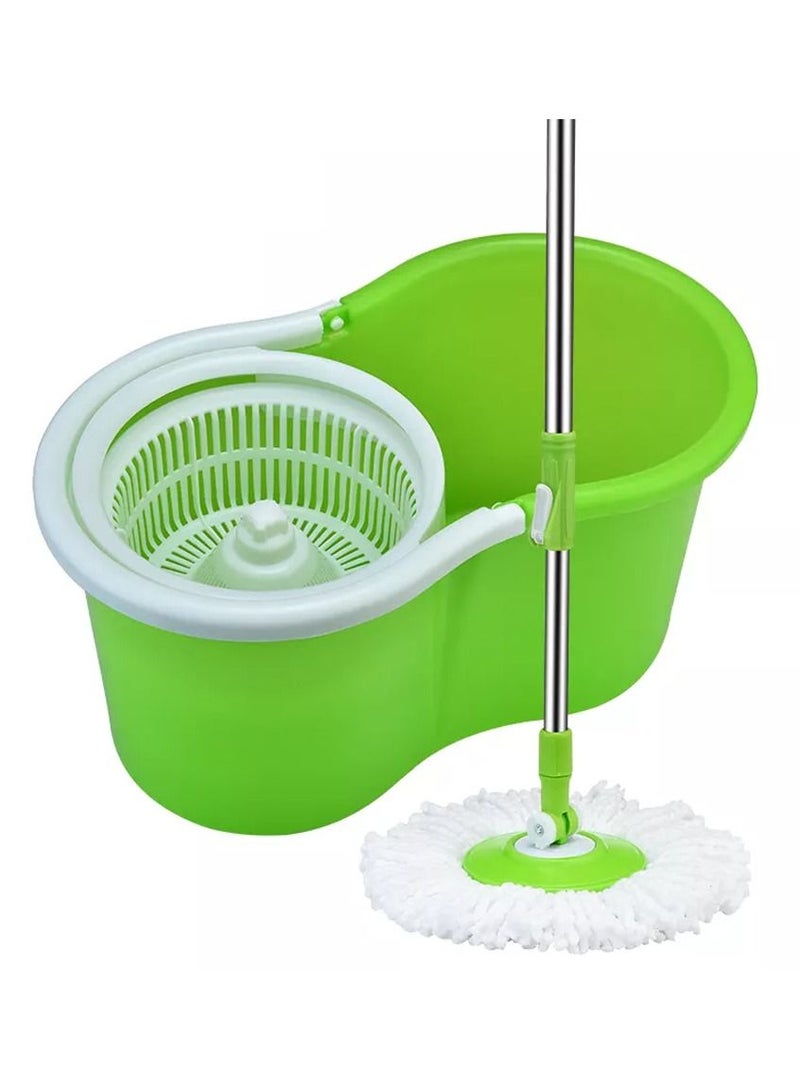 Rotating Spin Mop-Bucket Set With 2 Cleaning Heads - Image 1