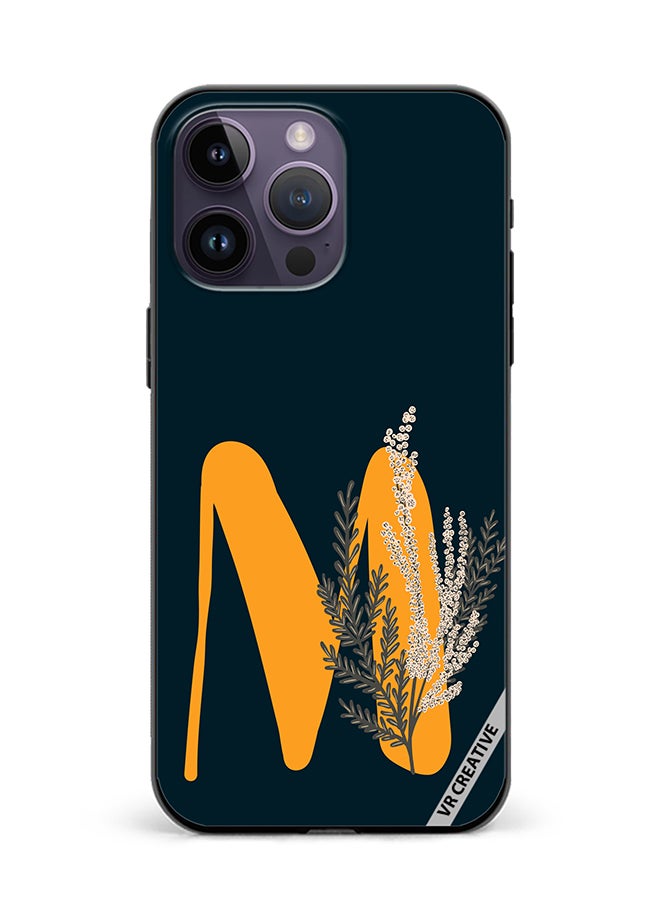 VR CREATIVE Protective Case Cover For Apple iPhone 16 Pro Max Alphabet M(113) Design Multicolour