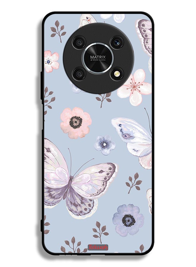 Tolwak Honor X30 5G Protective Case Cover Butterflies And Flowers - Image 2