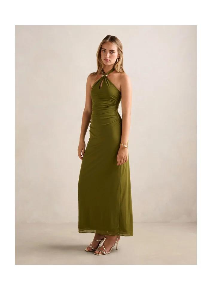 Forever New  Jayni Halter Hardware Midi Dress for Women | Best Price UAE