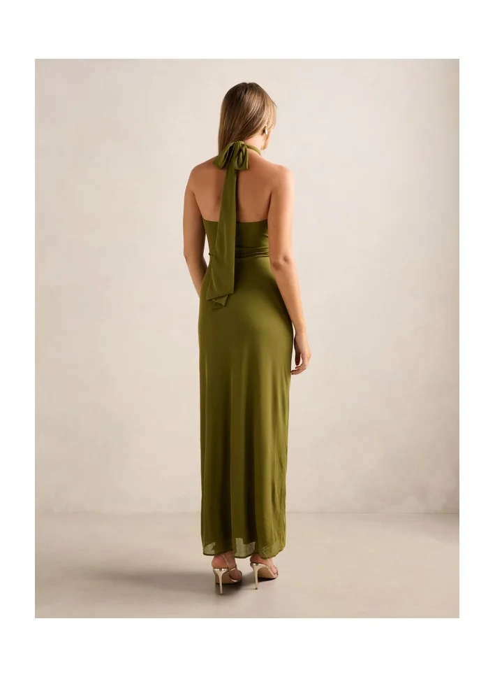Forever New  Jayni Halter Hardware Midi Dress for Women | Best Price UAE