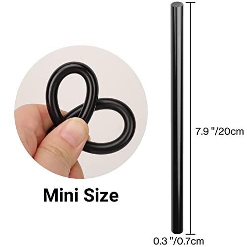 ENPOINT Black Hot Glue Sticks Mini, 7x200mm Long Hot Melt Glue Sticks for Craft, 36 Pack Small Size Fabric Adhesive Glue Sticks for DIY, Decoration, Car Dent Repair, Gluing Project - Image 2