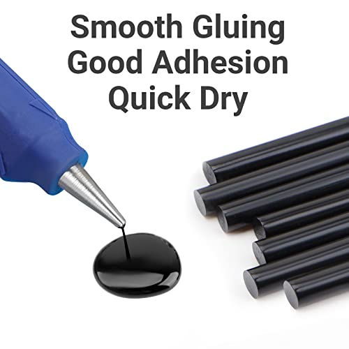 ENPOINT Black Hot Glue Sticks Mini, 7x200mm Long Hot Melt Glue Sticks for Craft, 36 Pack Small Size Fabric Adhesive Glue Sticks for DIY, Decoration, Car Dent Repair, Gluing Project - Image 3