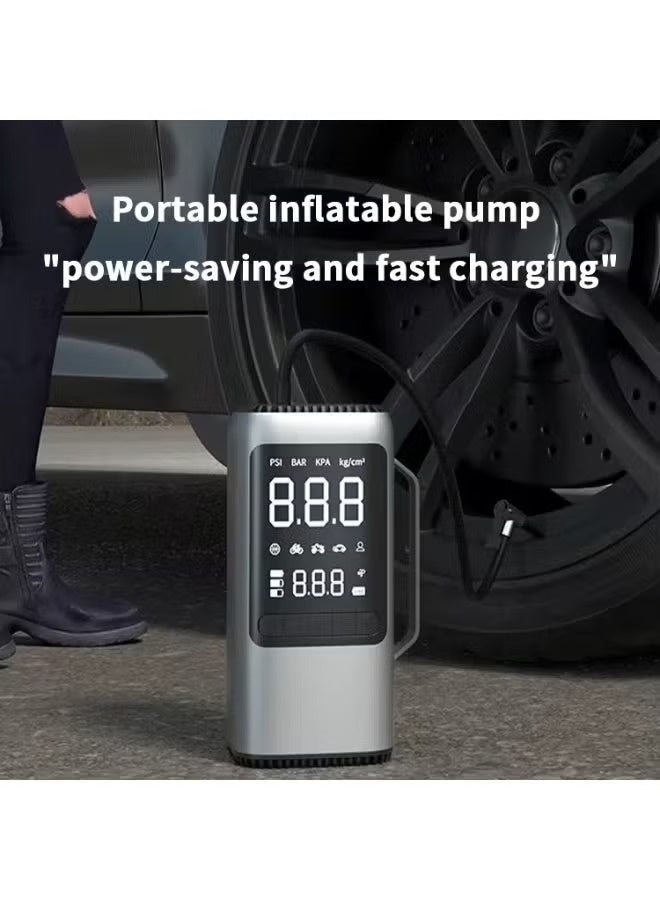 Multifunctional Jump Starter Emergency Power Supply Power Bank LED Light with Digital Screen Jump Starter with Inflator and Car Vacuum Cleaner All in one - Image 3