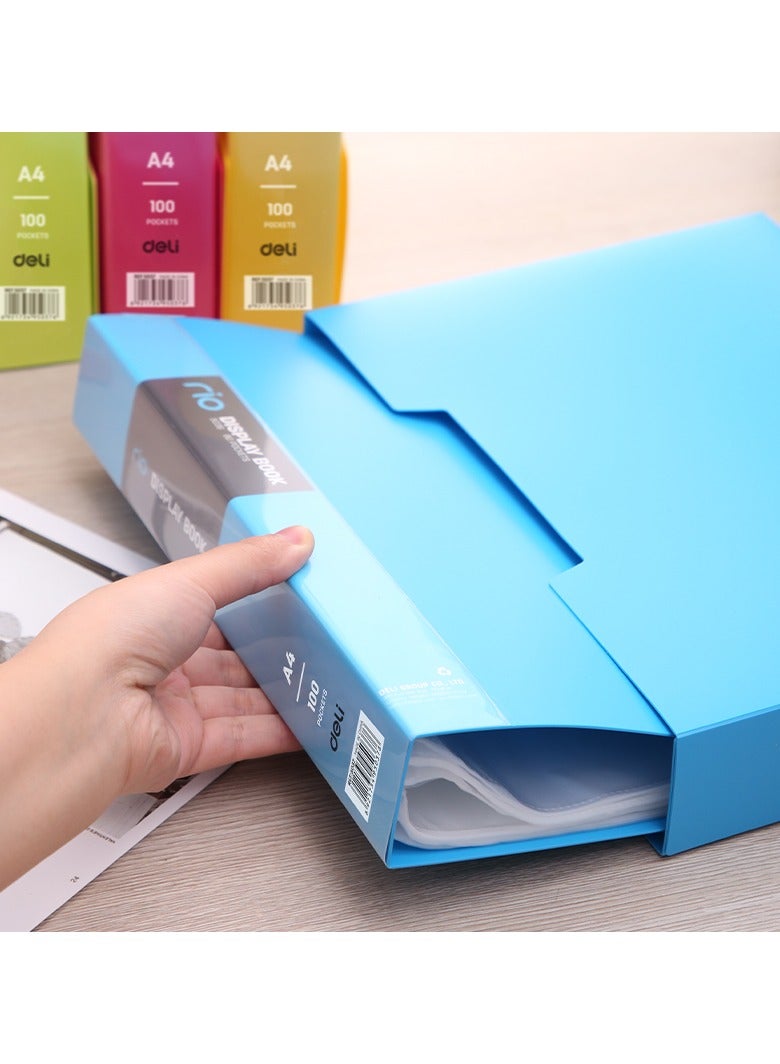 Deli E5037 Display Book - A4, 100 Pages, Assorted Colors - Image 4