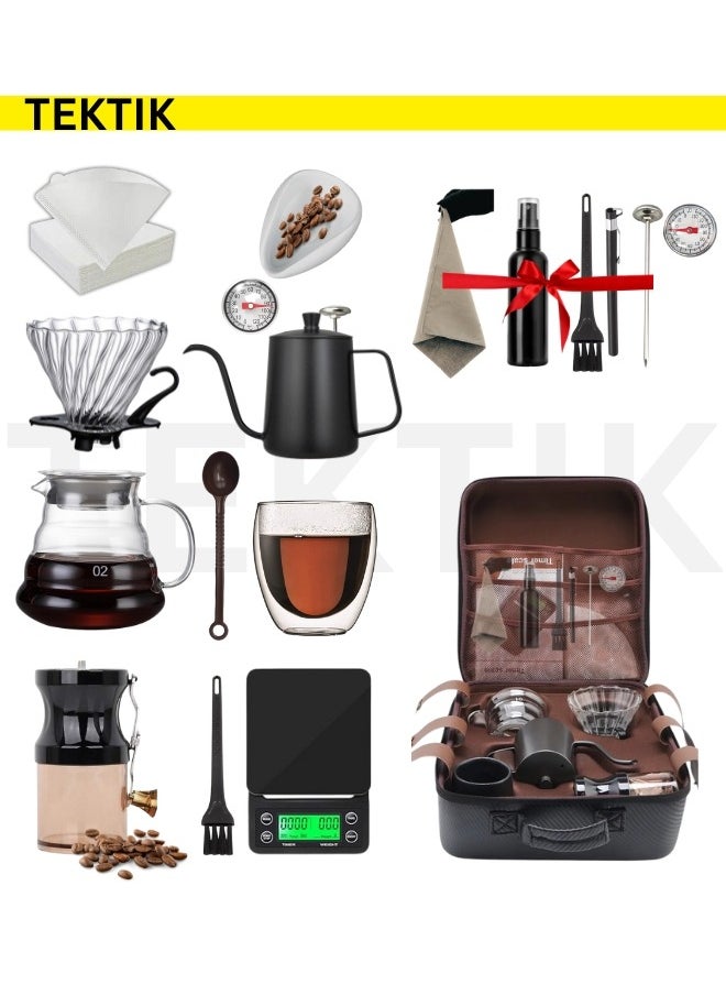 TEKTIK - V60 Set 12 Piece Coffee Drip Set With Tool Case - Image 1