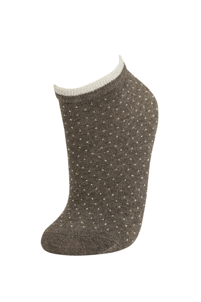 Defacto  Patterned Booties Socks 3 Pack  | Best Price UAE