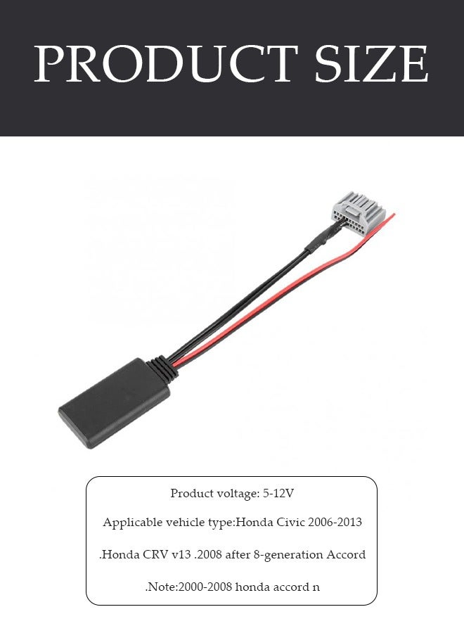 Generic 16pin Car Radio Stereo Power Retrofit Harness Wire for Honda Civic Honda CRV 2008-2013 .2008 after 8-generation Accord with Radio Antenna Adapter Steering Wheel Control  - Image 4