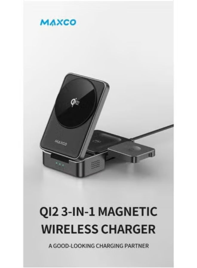 MAXCO 3 in 1 magnatic chargwr MW13 - Image 1