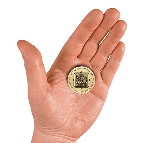 Dicksons Man of God Prayer Bronze Tone 2 inch Zinc Alloy Metal Automotive Visor Clip - Image 4