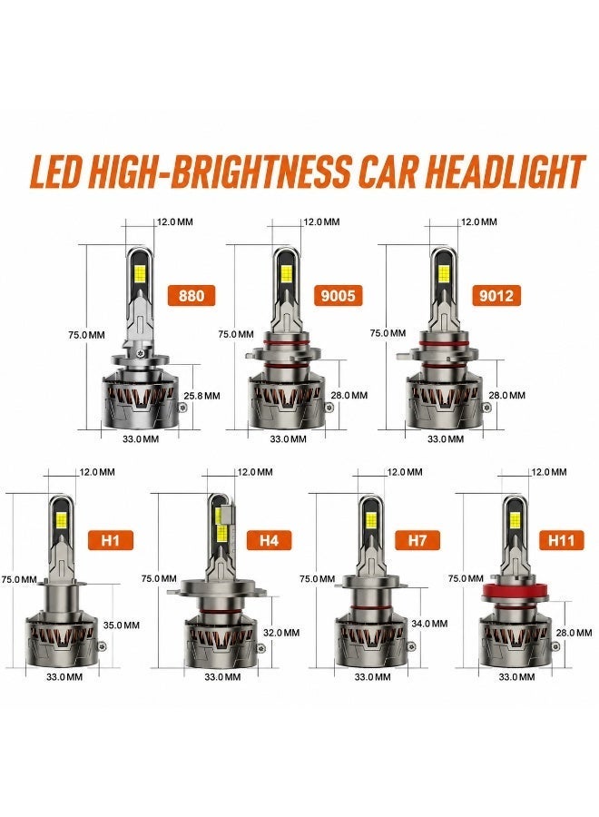 مصباح سيارة LED Y2-130W-H1-6500K، بقوة 130 واط، إضاءة عالية السطوع، شعاع أبيض 6500 كلفن، مقاوم للماء بمعيار IP67، ترقية مصابيح أمامية للسيارات - Image 2