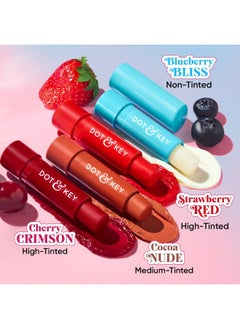 Dot & Key Dot & Key Barrier Repair Hydrating Lip Balm SPF 50 | Blueberry Bliss | Repairs Damaged Lip Barrier | Non Tinted | 4.5 gm  - Image 5