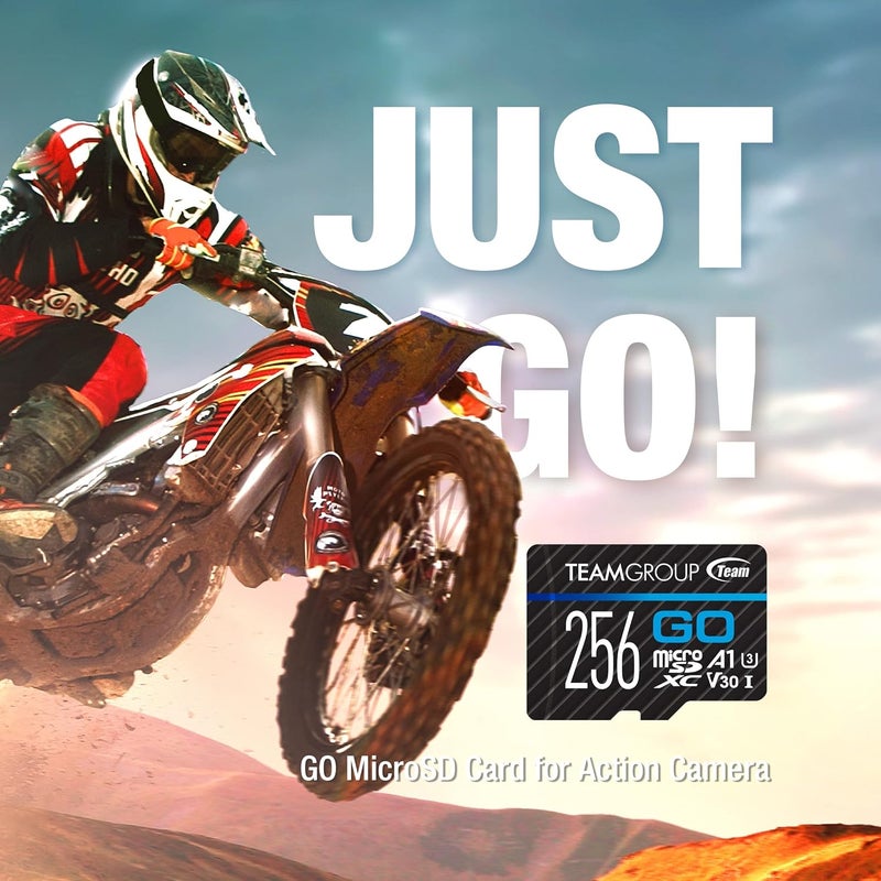 TeamGroup بطاقة GO 128GB × 5 حزمة MicroSDXC UHS-I U3 V30 4K لكاميرات الحركة والطائرات بدون طيار بطاقة ذاكرة فلاش عالية السرعة مع محول للرياضات الخارجية والفيديوهات، تصوير 4K، GoPro وInsta360 وDJI TGUSDX128GU363 - Image 3