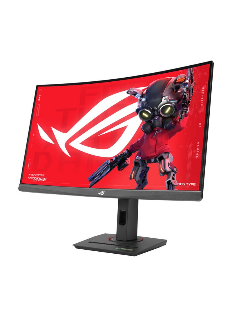 ASUS ROG Strix XG27WCS 27" Curved Gaming Monitor, QHD (2560x1440), 180Hz, 1ms GTG, Fast VA Panel, 1500R Curve, DCI-P3 95%, HDR10, ELMB Sync, Adaptive-Sync, USB-C (DP Alt), DisplayPort 1.4, HDMI 2.0, Height/Tilt/Swivel Adjustable, VESA Mount, Black | 90LM09P1-B01370 Black - Image 2