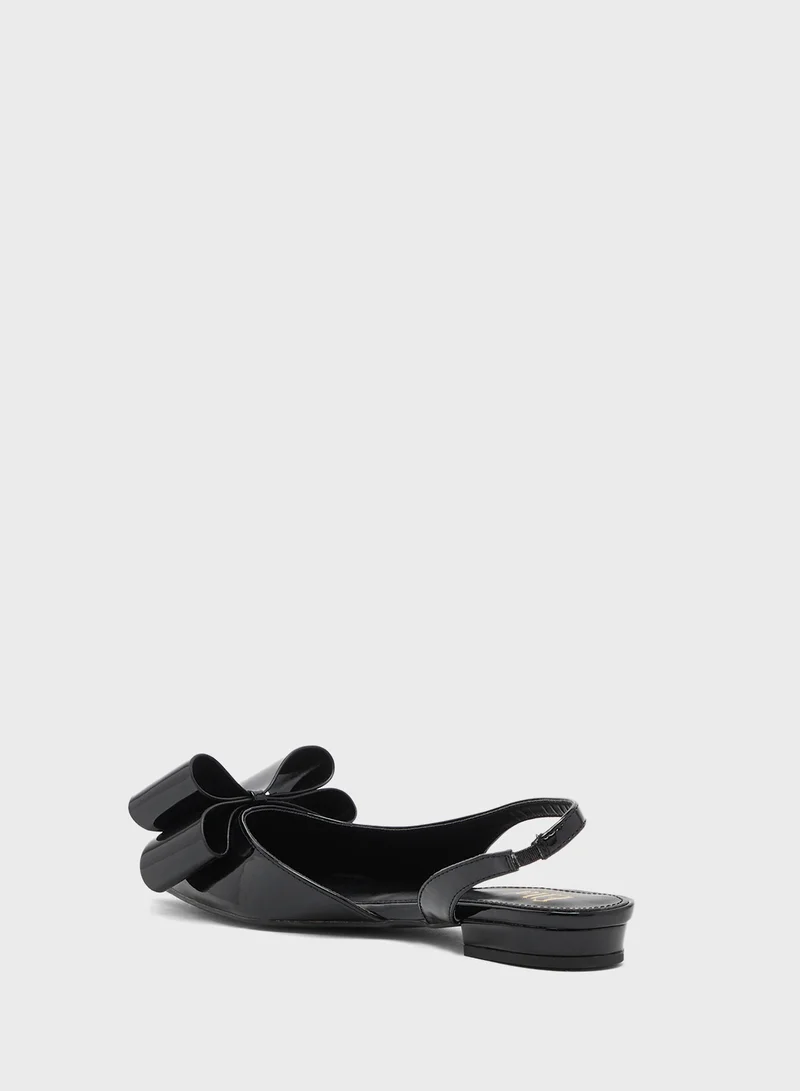 ELLA Slingback Ballerina With Bow