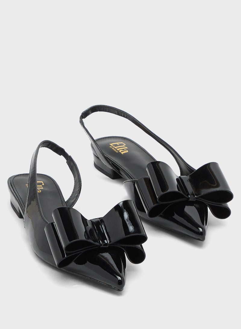 ELLA Slingback Ballerina With Bow - Image 4