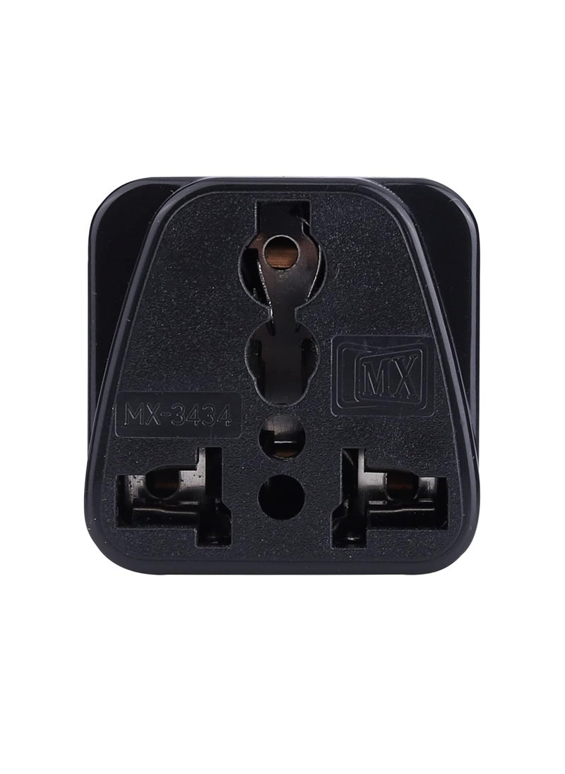 MX MX Universal Travel Adapter Type B India to USA Canada Japan More 2 in 1 Conversion Plug for Home and Official use Black  - Image 1