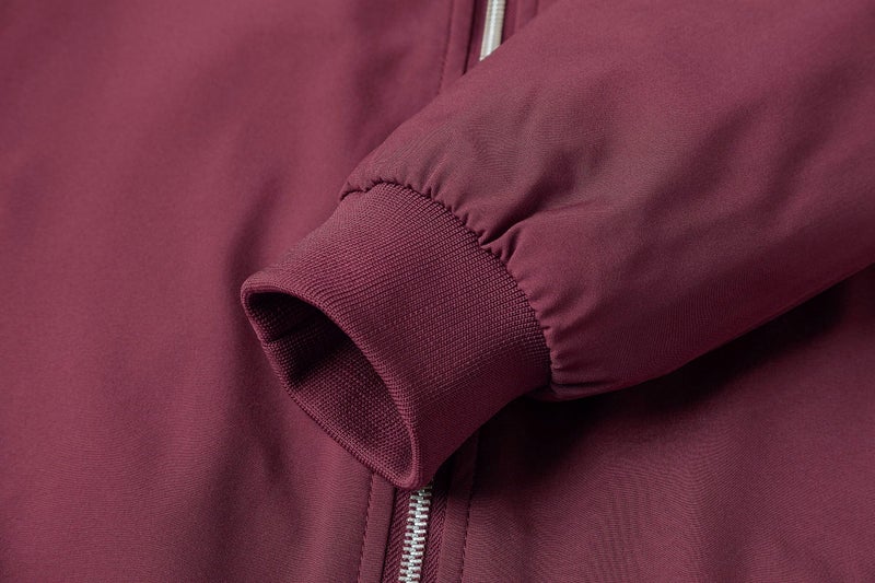 XiaoYouYu Men's Bomber Jacket Fashion Stylish Lightweight Windbreaker Spring Fall Casual Jackets for Men Red Medium - Image 5