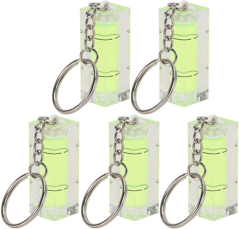 Bubble Level Tool Set, 1.6 x 0.6 x 0.6 inches, 5 Pack, Black, for Picture Frames, Tripods, Furniture - Image 1
