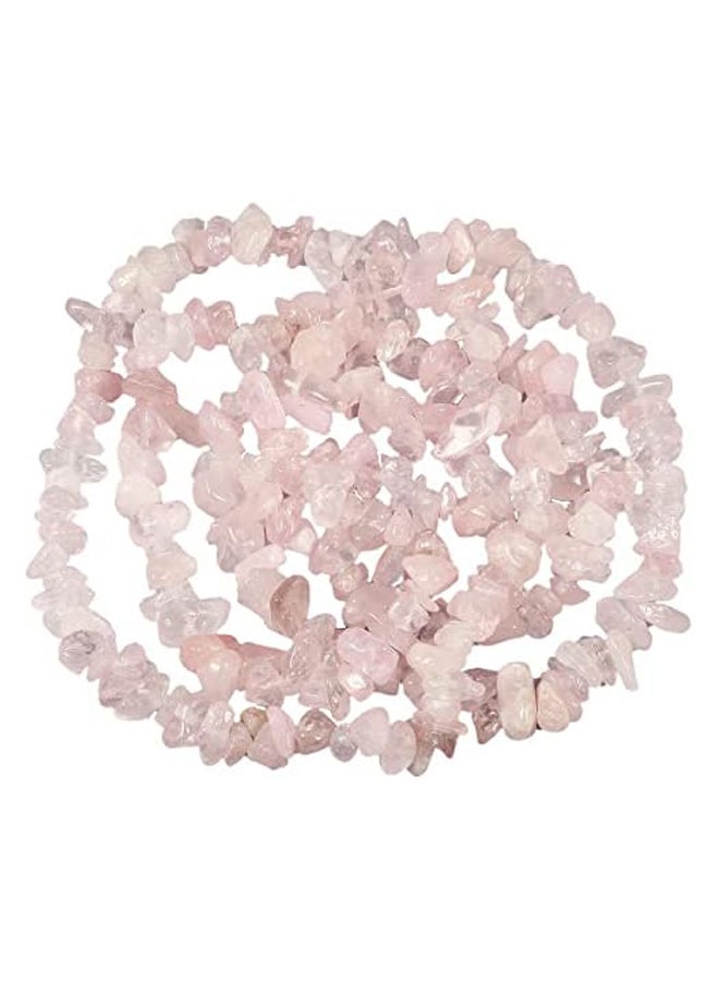 Chips Gemstone Loose Beads for Jewelry Making, Polishd Stone Beads Strands 33 inches, Rose Quartz - Image 2