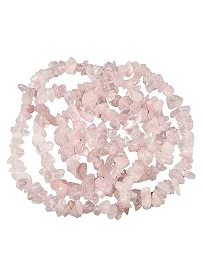 Chips Gemstone Loose Beads for Jewelry Making, Polishd Stone Beads Strands 33 inches, Rose Quartz - Image 1