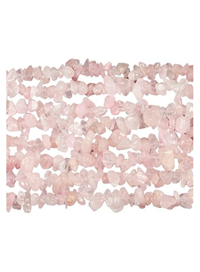 Chips Gemstone Loose Beads for Jewelry Making, Polishd Stone Beads Strands 33 inches, Rose Quartz - Image 3