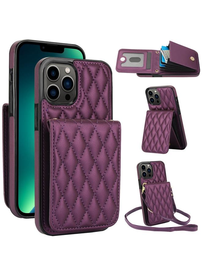 اس-توب حافظة هاتف iPhone 13 Pro Max YM015 حقيبة بطاقات كروس بودي معينة الشكل مزودة بخاصية تحديد الترددات الراديوية - Image 1