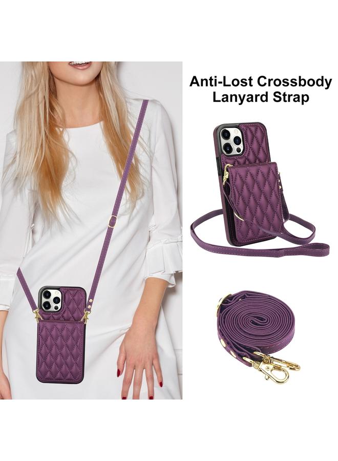 اس-توب حافظة هاتف iPhone 13 Pro Max YM015 حقيبة بطاقات كروس بودي معينة الشكل مزودة بخاصية تحديد الترددات الراديوية - Image 2