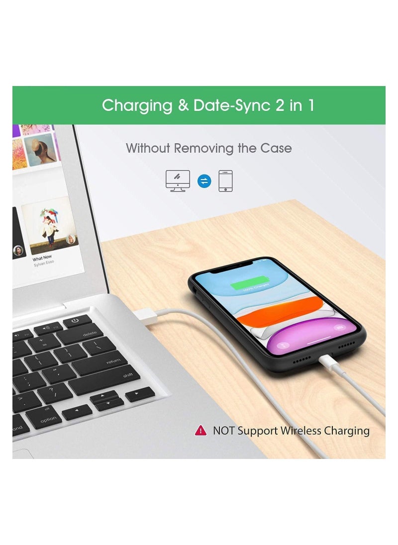 Generic - Battery Case for iPhone 12, 4500mAh Protective Portable Charging Case for iPhone 12 Rechargeable Extended Battery Pack Power Backup Cover for Apple - Image 1