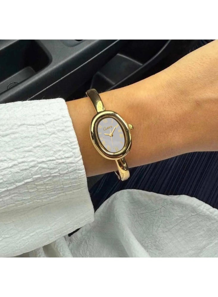 كاتيرا ساعة نسائية أنيقة بسير ستيل ضد الماء عصرية و حديثة وبجودة عالية - Image 2