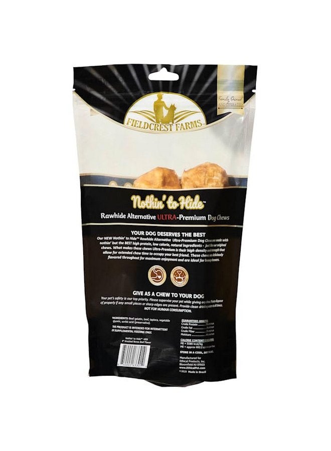 سبوت منتجات SPOT Ethical من Fieldcrest Farms، لا يوجد شيء لإخفاء العظام المتشابكة للغاية، بنكهة لحم البقر (كيس واحد يحتوي على عظمتين) - Image 2