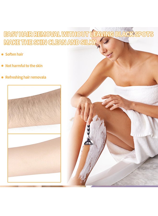 روزينو كريم ROZINO لإزالة الشعر، كريم إزالة الشعر للرجال والنساء لكامل الجسم لإزالة شعر الإبطين وشعر الساقين وشعر اللحية والشفاه - Image 4