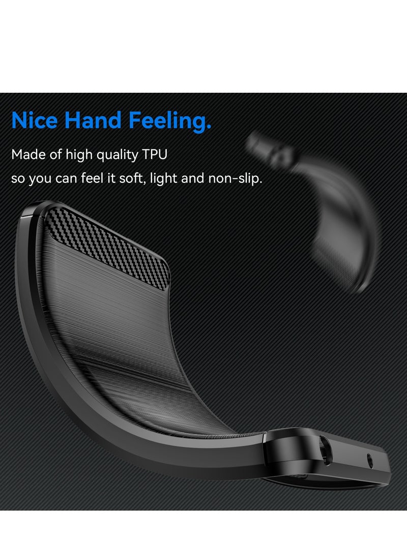 for Motorola Edge 60 Fusion Case Cover, High Quality Slim and Lightweight Brushed Comfortable TPU Soft Feel Cell Phone Protective Case for Motorola Edge 60 Fusion, Black - Image 4