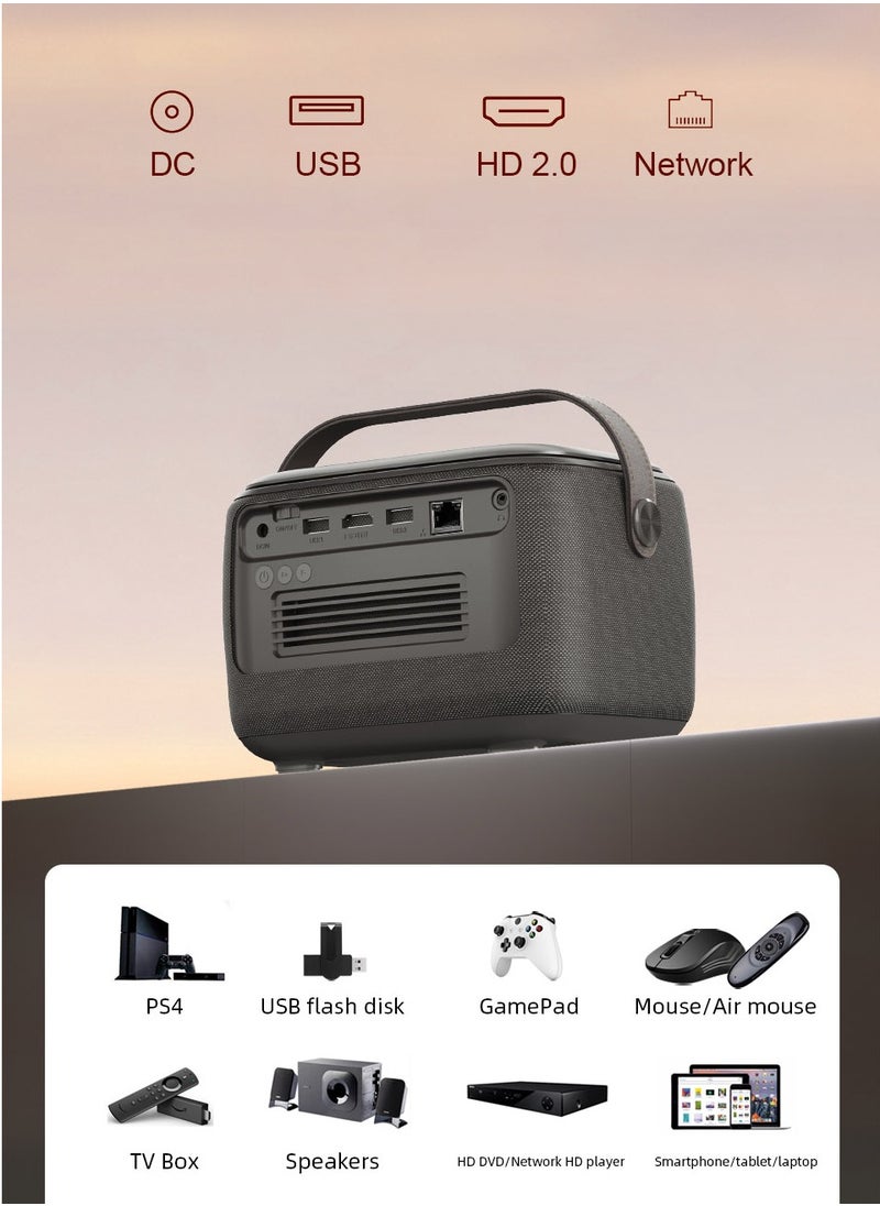 BYINTEK - BYINTEK R20 MAX Auto-focus Smart Portable Projector, Android Wireless Chargeable Projector, Support 4K, 300 Inch Picture, Support Arabic - Image 1