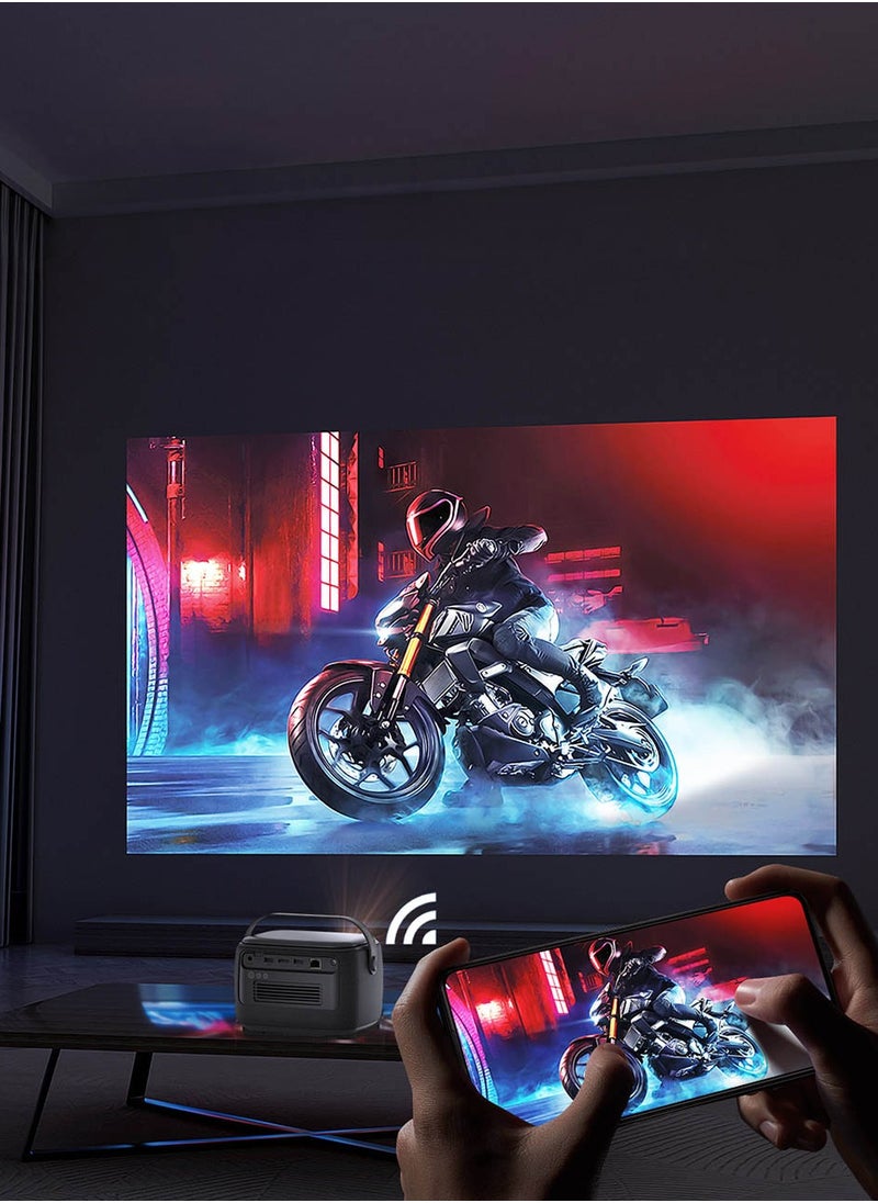 BYINTEK - BYINTEK R20 MAX Auto-focus Smart Portable Projector, Android Wireless Chargeable Projector, Support 4K, 300 Inch Picture, Support Arabic - Image 1