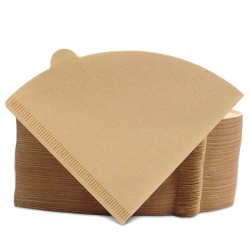 Revelook Cone Coffee Filters Size 02, 200 Count 1-4 Cups Unbleached V02 Disposable Coffee Filter Paper, Compatible with Conical Shaped Pour Over Coffee Dripper and Drip Coffee Maker - Image 1