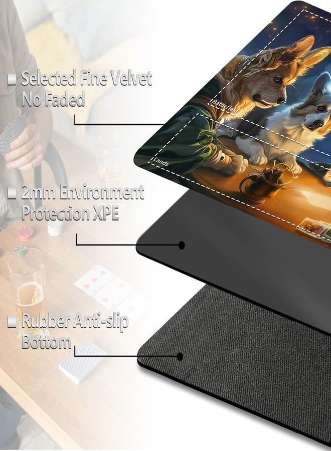 SichKards MTG Playmat with Zones,24x14 inch Card Game Mat with Deck Bag - Image 4
